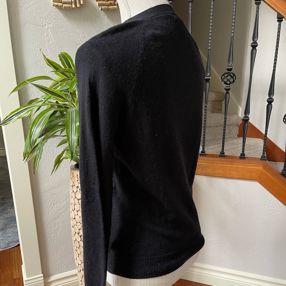 Madewell Wallace Black Matte Sequin Button Down Cardigan Sweater Size: XS - Picture 6 of 9